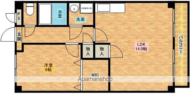 ルミエール・フカキ2(1LDK/4階)の間取り写真