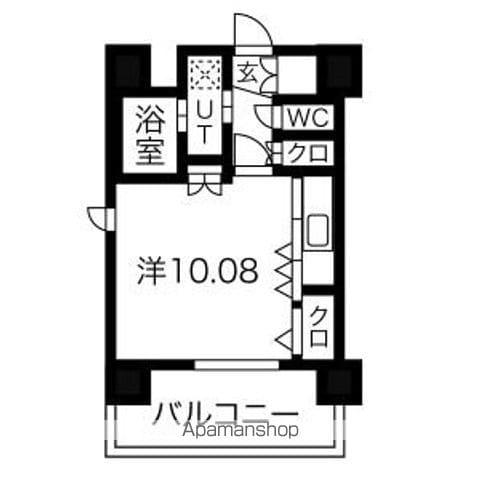 INSPIRATION(1K/11階)の間取り写真