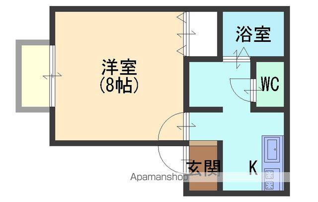 シャトレーライフ(1K/2階)の間取り写真