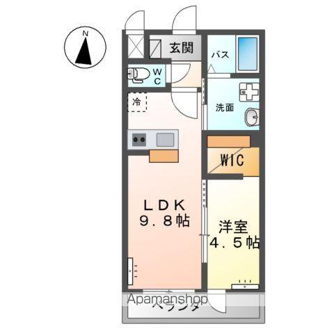 リラ・ソートル(1LDK/2階)の間取り写真