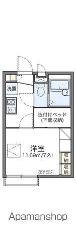 レオパレス櫻根南(1K/1階)の間取り写真