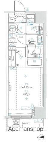 DIPS大山熊野町(1K/12階)の間取り写真