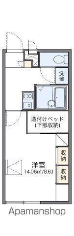 レオパレスさざんか(1K/1階)の間取り写真