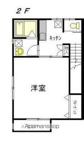 ニューオリンズ(1K/2階)の間取り写真