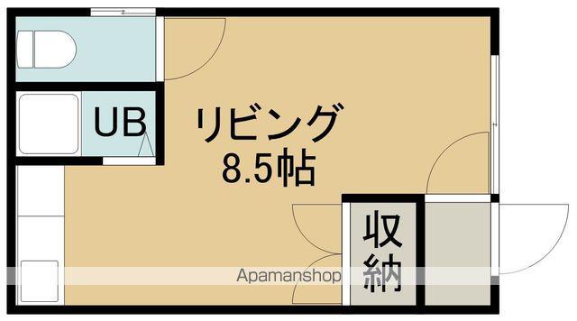 コーポ金子(ワンルーム/2階)の間取り写真