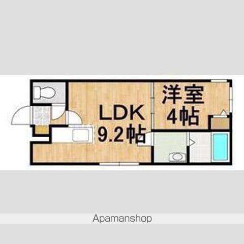 MARRIOTT F ビレッジ(1LDK/2階)の間取り写真