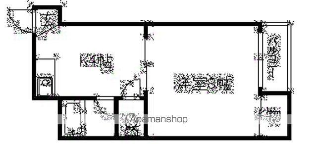 フォンタルセブン(1K/3階)の間取り写真
