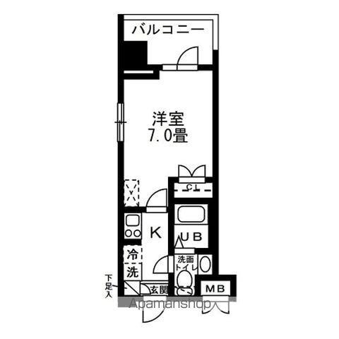 レジディア錦糸町 5階階 間取り