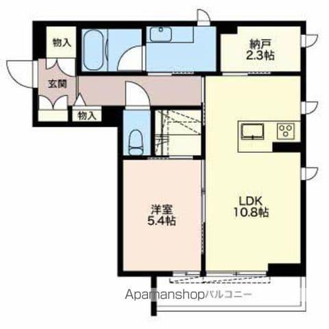 ベレオペリファニア(1SLDK/1階)の間取り写真