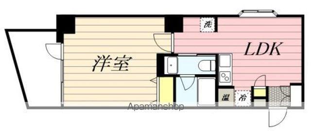 HF八丁堀レジデンスⅡ(1DK/13階)の間取り写真