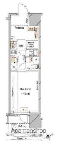 ブランシエスタ浅草蔵前(1K/9階)の間取り写真