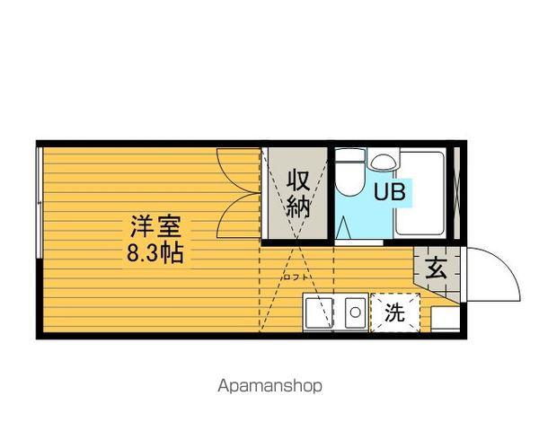 ニシヤマハイツ(1K/1階)の間取り写真