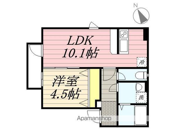 グランヒル箱崎(1LDK/2階)の間取り写真