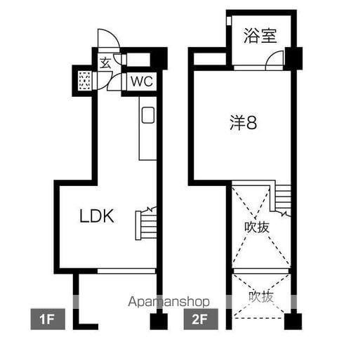 クレイタスパークⅣ(1LDK/1階)の間取り写真