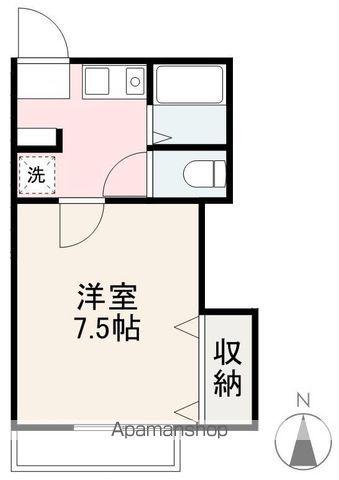 ハイツリブエール(1K/1階)の間取り写真