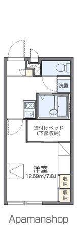 レオパレスみえ(1K/1階)の間取り写真