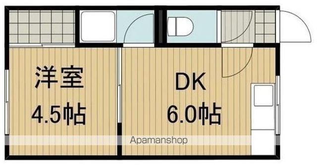 フォースⅠ(1LDK/2階)の間取り写真