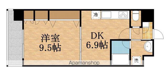 RESIDIA城北公園通(1DK/2階)の間取り写真
