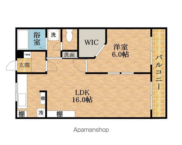メゾンドタカ(1LDK/2階)の間取り写真