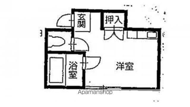 ローランドミューズ(ワンルーム/3階)の間取り写真