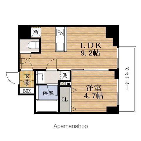 BUENAVISTA難波サウス(1LDK/8階)の間取り写真