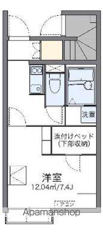 レオネクストエクレール エヌ(1K/1階)の間取り写真