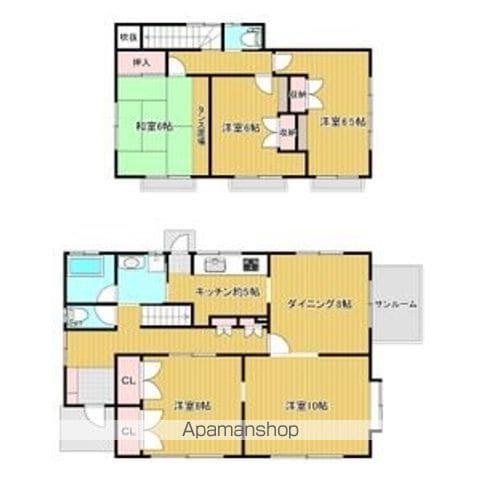 宮城県富谷市 2階建 築37年(5DK)の間取り写真