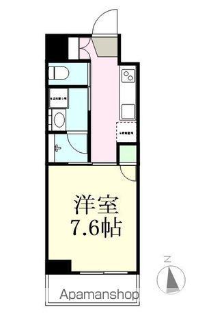 MIRAIZU RESIDENTIAL SENDAI Ⅱ(1K/9階)の間取り写真