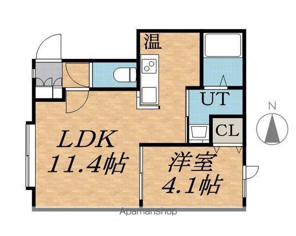 CARINO(1LDK/2階)の間取り写真