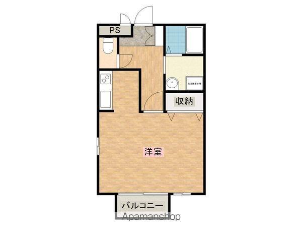 リバーサイド木崎Ⅱ(1K/1階)の間取り写真