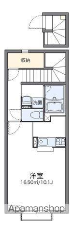 レオネクストジオイド(1K/2階)の間取り写真