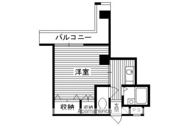 山科アーバンコテージ(1K/2階)の間取り写真
