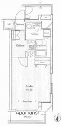 フィットエル仙台一番町(1K/9階)の間取り写真