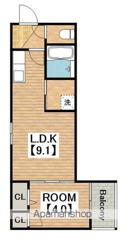 F ASECIA THEMIS(1LDK/1階)の間取り写真
