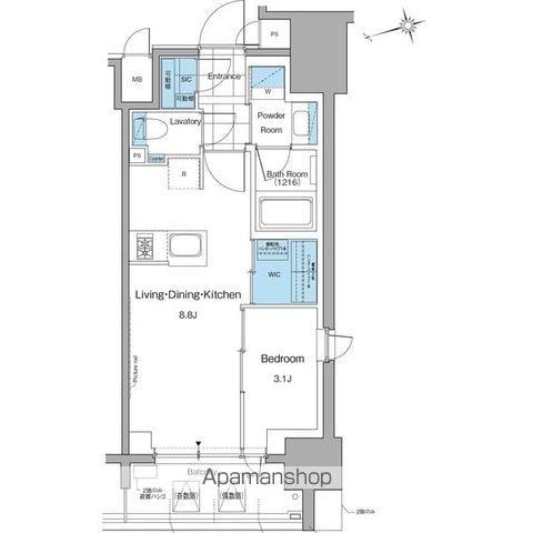 ルフォンプログレ本郷三丁目(1LDK/2階)の間取り写真