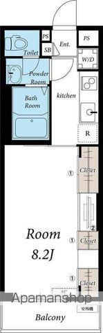 リブリ・ジュネスⅢ(1K/1階)の間取り写真