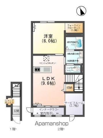 ジュノムアイン(1SLDK/1階)の間取り写真