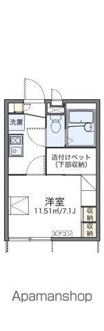 レオパレスKOMUGI(1K/1階)の間取り写真