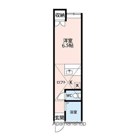 ALIVIO新潟近江(ワンルーム/2階)の間取り写真