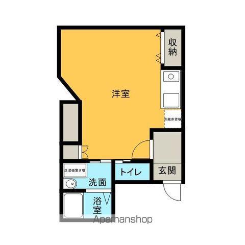 TKビル(ワンルーム/5階)の間取り写真