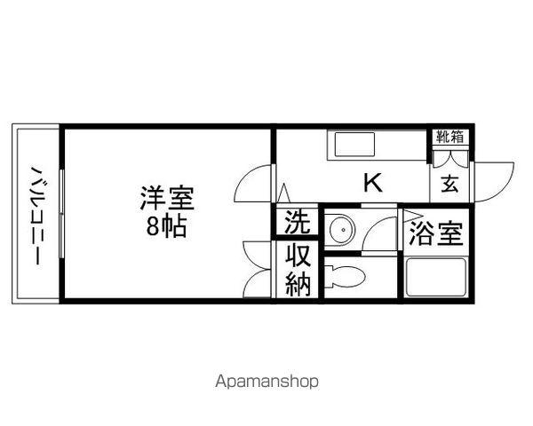 池田マンションB(1K/5階)の間取り写真