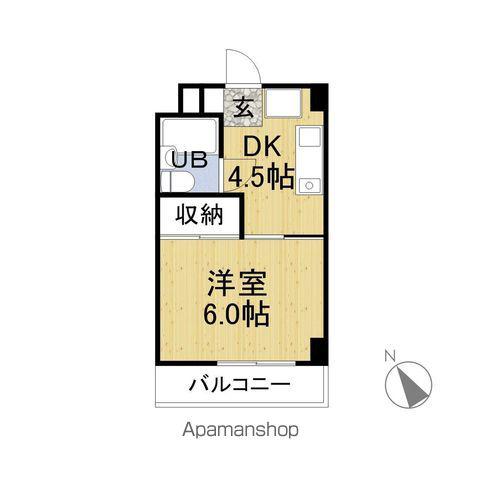 ノーブルビラージュT(1DK/2階)の間取り写真