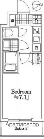 ザ・レジデンス・オブ・トーキョーSR20(1K/1階)の間取り写真