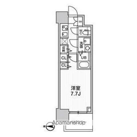 LA DOUCEUR黒川(1K/11階)の間取り写真