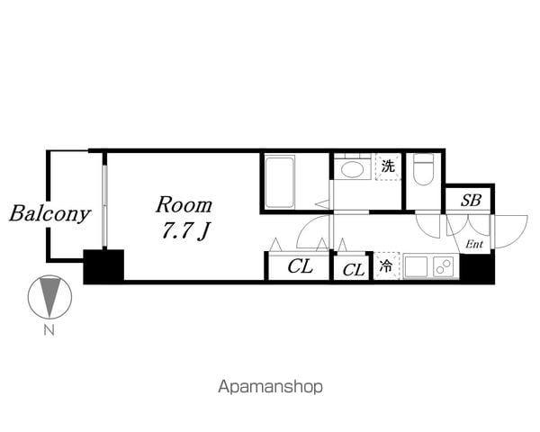 エステムコート名古屋ライブゲート(1K/3階)の間取り写真