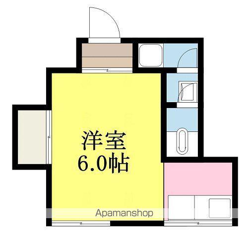 コーポ仲原(1K/2階)の間取り写真