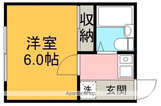 パワーオブラビリンス(1K/1階)の間取り写真