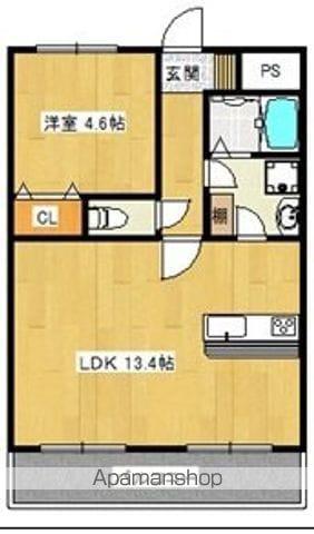 LIEN PERLE(1LDK/2階)の間取り写真