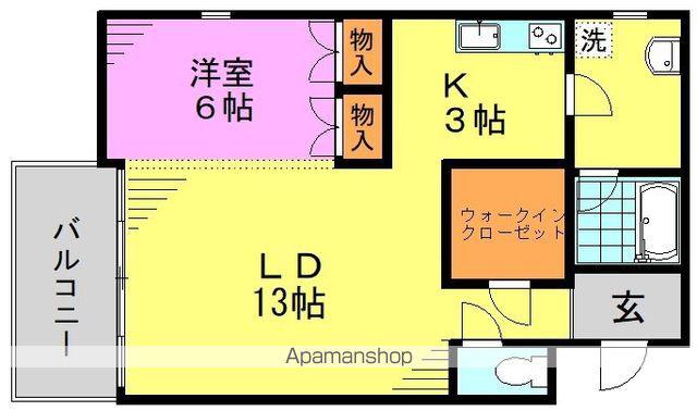 プンゲンスガーデン新高円寺(1LDK/2階)の間取り写真