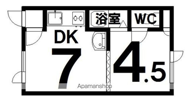 桜が丘西ハイツ(1DK/2階)の間取り写真